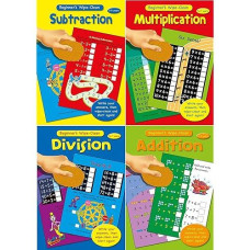 Beginner'S Set Of 4 Wipe Clean Childrens Educational Maths Books By Alligator Books
