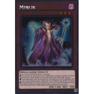 Yu-Gi-Oh! - Merlin (Nkrt-En001) - Noble Knights Of The Round Table - 1St Edition - Platinum Rare