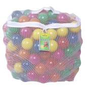 Click N' Play Ball Pit Balls For Kids, 200 Pack - Plastic Refill Balls, Phthalate & Bpa Free, Reusable Storage Bag With Zipper, Gift For Toddlers And Kids For Ball Pit, Bright Colors