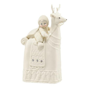 Department 56 Snowbabies Dream Collection The Reigning Reindeer Figurine, 8.46 Inch