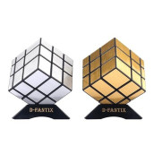 D-Fantix Shengshou 3X3X3 Mirror Cube Set, 2 Pack, Abs Plastics, Puzzle Toys For Kids, Silver, Gold, Unisex, Beginner, 54 Pieces, 2 Items, 1 Set
