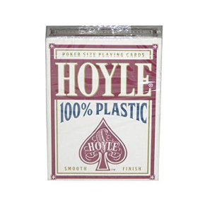 Hoyle Red Poker Sized 100% Plastic Playing Cards