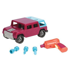 Battat Take-A-Part Toy Vehicles 4X4, Maroon