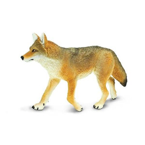 Safari Ltd. Coyote Toy Figurine - Detailed 6.5 Plastic Model Figure - Fun Educational Play Toy For Boys, Girls & Kids Ages 1+