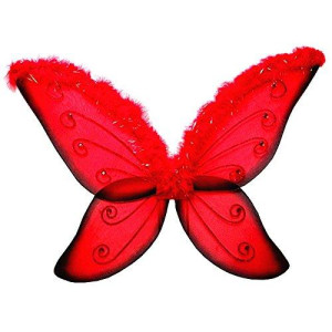 Wgi 33" Red Jeweled Fairy Wing
