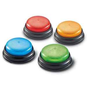Learning Resources Lights And Sounds Buzzers Set Of 4 (Set Of 3)