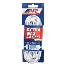 A&R Sports Extra Wax Lace, 108-Inch, White
