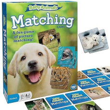 Wonder Forge Baby Animals Matching Game For Boys & Girls Age 3 To 5 - A Fun & Fast Animal Memory Game