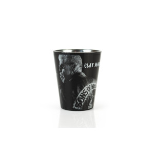 Sons of Anarchy clay Morrow collectible Tribute Shot glass Holds 15 Ounces