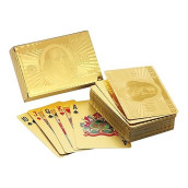 American Coin Treasures Ben Franklin 24 Kt Gold Foil Playing Cards