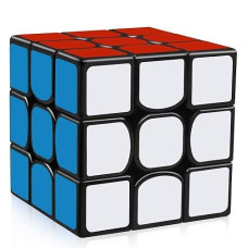 D-Fantix Yj Guanlong Speed Cube Yj 3X3 Magic Cube 56 Mm Black Puzzles Toys For Kids Adult