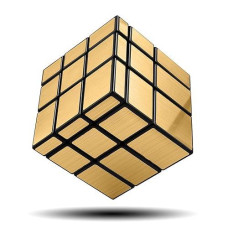 D-Fantix Shengshou Mirror Cube 3X3 Speed Cube Gold Mirror Blocks Cube 3X3X3 Different Shapes Puzzle Cube Toys For Kids Adult