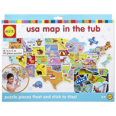 Alex Bath Usa Map In The Tub Kids Bath Activity