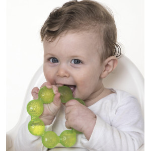 Nuby Icybite Soothing Ring Teether 2Pk - Colors May Vary