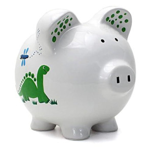 Child To Cherish Ceramic Piggy Bank For Boys, Dinosaur