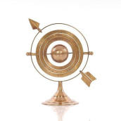 Old Modern Handicrafts Brass Armillary - Globe: Celestial Movements And Timeless Elegance -7.0L X 5.5W X 8.5H Inches