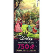 Ceaco Thomas Kinkade The Disney Collection Sleeping Beauty Jigsaw Puzzle, 750 Pieces Multi-colored, 5"