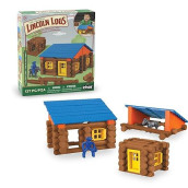 Lincoln Logs - Oak Creek Lodge - 137 Pieces - Real Wood Logs-Ages 3+ - Best Retro Building Gift Set For Boys/Girls - Creative Construction Engineering - Top Blocks Game Kit - Preschool Education Toy