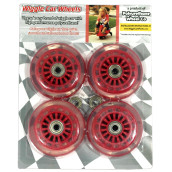 Wiggle Car Polyurethane Replacement Wheels - Red
