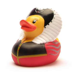 Yarto Famous & Historical Rubber Duck Bath Toys | Educational | Child Safe | Tested For Ages 0+ | Collectable | Party Favors | Cake Toppers (Queen Elizabeth)