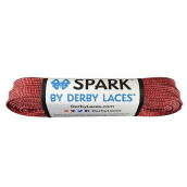 Derby Laces Red Spark Shoelace For Shoes, Skates, Boots, Roller Derby, Hockey And Ice Skates (84 Inch / 213 Cm)