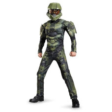 Master Chief Classic Muscle Costume, Large (10-12)