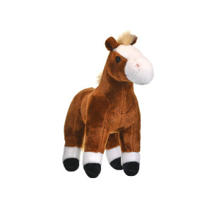 Wild Republic Horse Plush, Stuffed Animal, Plush Toy, Gifts For Kids, Cuddlekins, Brown 12 Inches