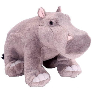 Wild Republic Hippo Plush, Stuffed Animal, Plush Toy, Gifts For Kids, Cuddlekins 12 Inches,Multi