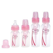 Dr Browns Pink Bottles 4 Pack (2-8 oz Bottles) and (2-4 oz Bottles)