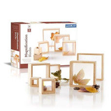 Guidecraft Magnification Blocks: Stem Building Educational Toy Set For Kids