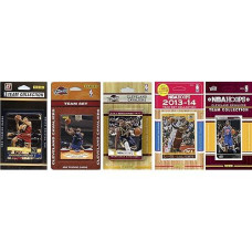 Nba Cleveland Cavaliers 5 Different Licensed Trading Card Team Sets, Brown, One Size