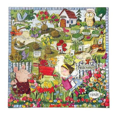 Eeboo: Growing A Garden 64 Piece Puzzle, Perfect Project For Little Hands, Aids In Development Of Pattern, Shape, And Color Recognition, Offers Children A Task, For Ages 5 And Up