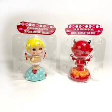 Solar Powered Dancing Cupid And Devil - 2 Pack