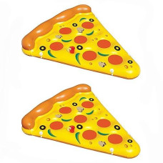 2-Pack Of Swimline Giant Inflatable Pizza Slice Float Rafts | 2 X 90645