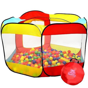 Kiddey Ball Pit Play Tent For Kids - Fun Ball Pits For Children, Toddlers, And Babies - Fill Playhouse With Plastic Balls - Indoor & Outdoor Foldable Baby Tent (Balls Not Included)