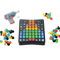 Educational Insights Design & Drill Brightworks - 84-Piece Light Up Drill Set, Stem Learning With Toy Drill: Ages 3+