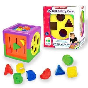 The Learning Journey Early Learning - My First Activity Cube - Baby & Toddler Toys & Gifts For Boys & Girls Ages 12 Months And Up - Award Winning Toy, Multi (160398)