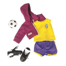 Our Generation Dolls Team Player Doll Soccer Outfit, 18"