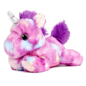 Mulberry Drop Purple Unicorn Bright Fancies 7" Stuffed Animal Plush