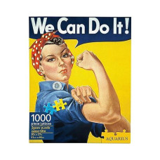 Aquarius Smithsonian Rosie The Riveter Puzzle (1000 Piece Jigsaw Puzzle) - Glare Free - Precision Fit - Officially Licensed Smithsonian Merchandise & Collectibles - 20 X 27 Inches