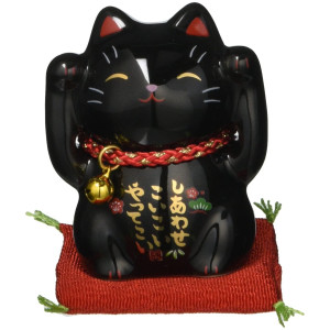 Yakushigama Lucky Cat Model 7533 Black