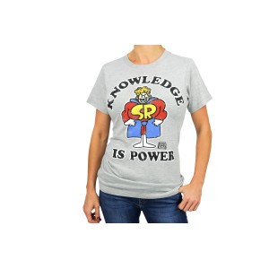 Schoolhouse Rock nowledge Is PowerAdult T-Shirt - grey XS
