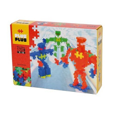 Plus Plus - Instructed Play Set - 170 Piece Robots - Construction Building Stem Toy, Interlocking Mini Puzzle Blocks For Kids (03726)