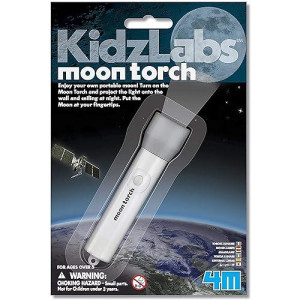4M Kidzlabs Moon Torch Projector Astronomy Science Stem Toys Educational Gift For Kids & Teens, Girls & Boys