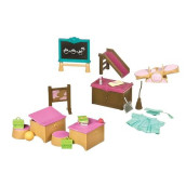 Li�L Woodzeez - Classroom & Playground Set - 20Pcs Miniature Dollhouse Furnitures & Accessories - Pretend Play - Gift Toy For Kids 3 Years +
