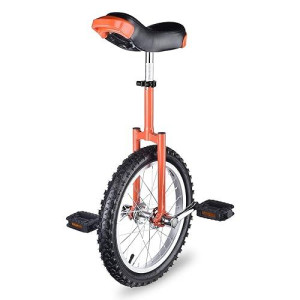 Aw 16 Inch Wheel Unicycle Leakproof Butyl Tire Wheel Cycling Outdoor Sports Fitness Exercise Health Silver