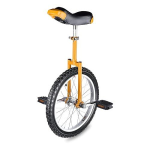 Aw Yellow 18 Inch Wheel Unicycle Leakproof Butyl Tire Wheel Cycling Outdoor Sports Fitness Exercise Health