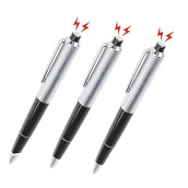Cooplay 3Pcs Shocking Pen Fun Toy Joke To Friend Electric Shock Pencil Trick Prank Gag Gadget For Fool'S Day