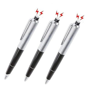 Cooplay 2pcs Shocking Pen Fun Toy Joke to Friend Electric Shock Pencil Trick Prank Gag Gadget for Fool's Day
