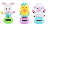 Solar Powered Dancing Easter Bunny, Lamb, And Chick - 3 Piece Set